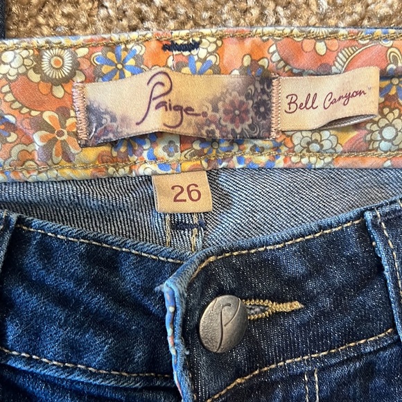 Paige Bell Canyon tall flare leg Jeans size 26 - Picture 2 of 13